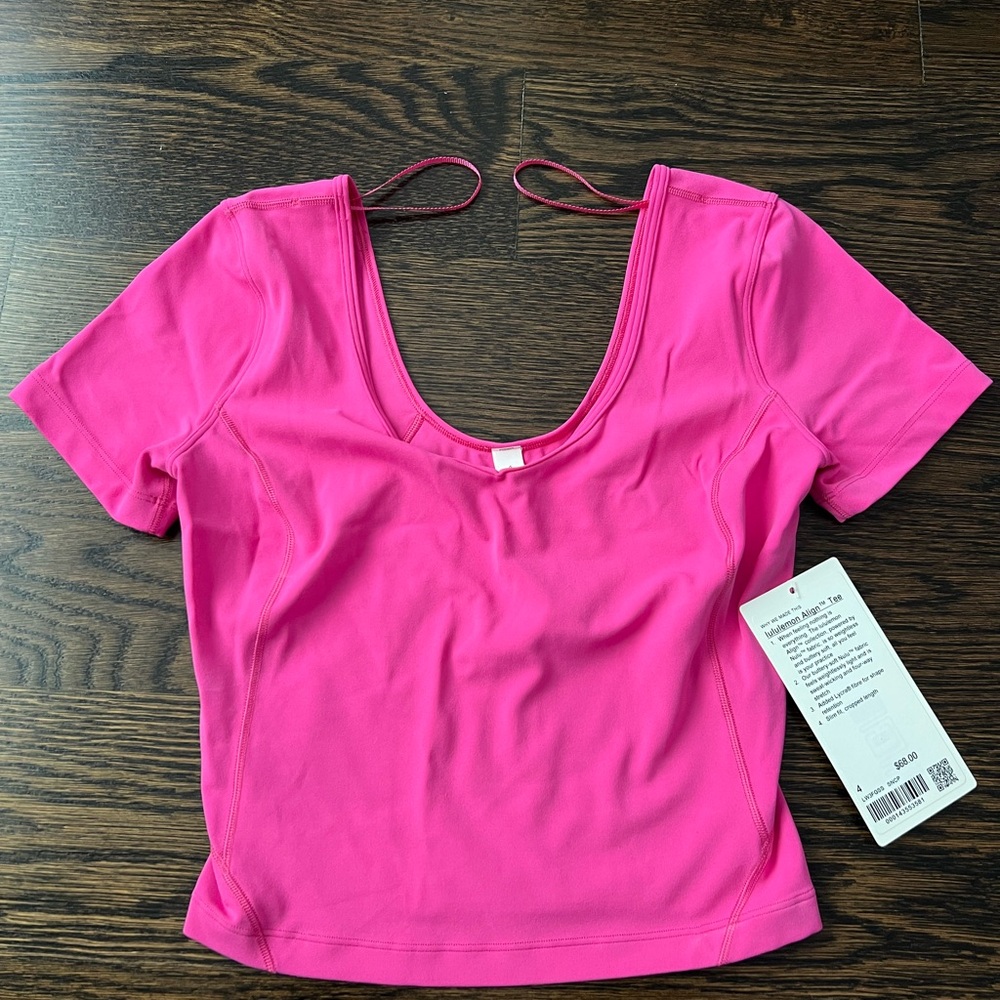 Lululemon Athletica Hot Pink Align Top